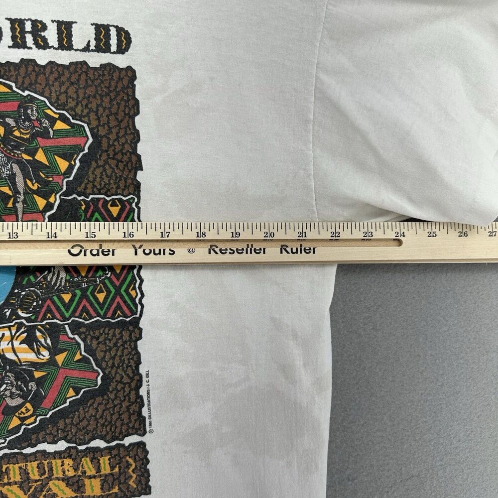 1993 First World Arts‎ & Cultural Festival Houston Texas White Tshirt XL VTG 90s - Picture 7 of 8